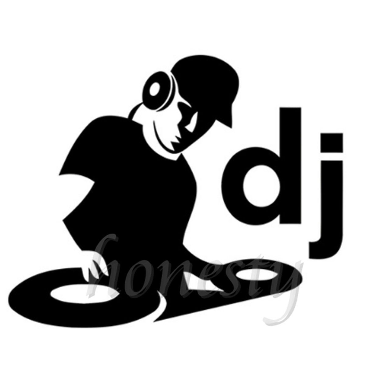 Dj Clipart Black And White.