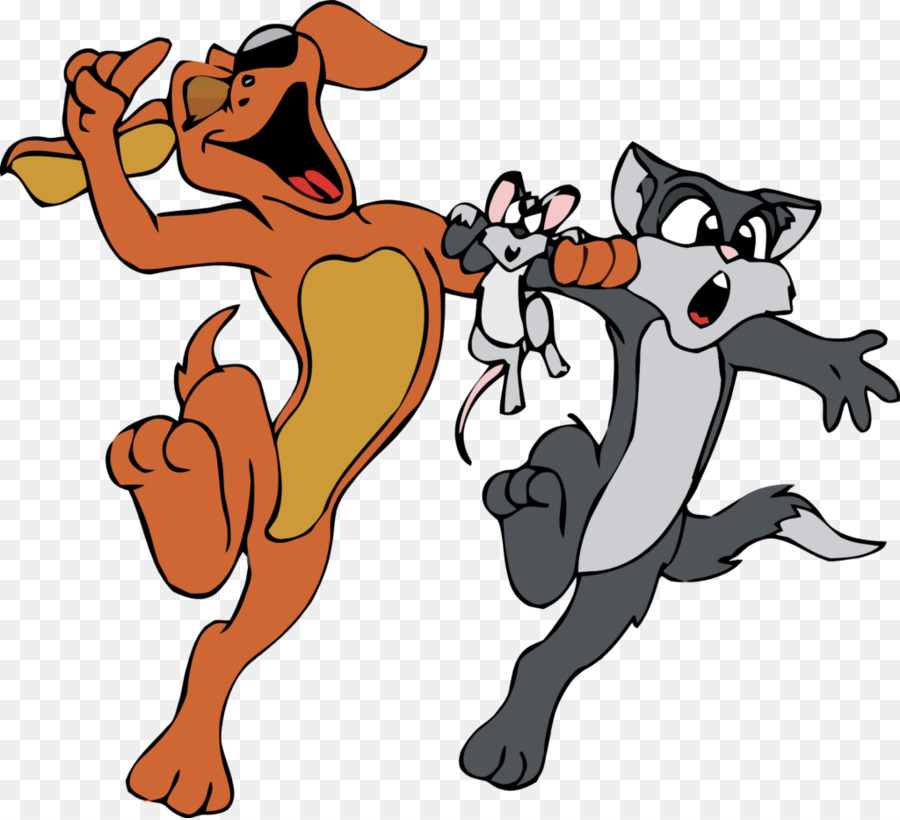 Cat And Dog Cartoon clipart.