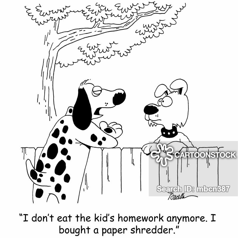 The Dog Ate My Homework Cartoons and Comics.