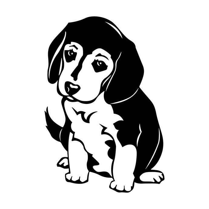 Beagle Dog graphics design SVG, DXF, EPS, Png, Cdr, Ai, Pdf Vector Art,  Clipart instant download Digital Cut Print Files T.