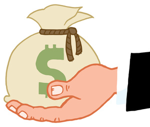 Money donation clipart.