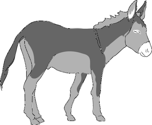 Barnyard Donkey Clipart.