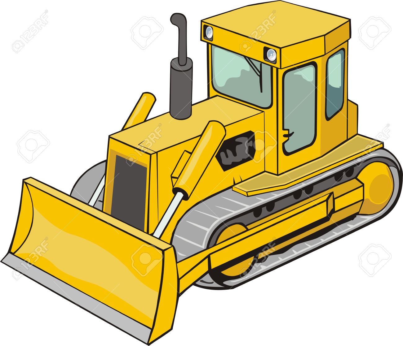 Bulldozer pictures clip art.