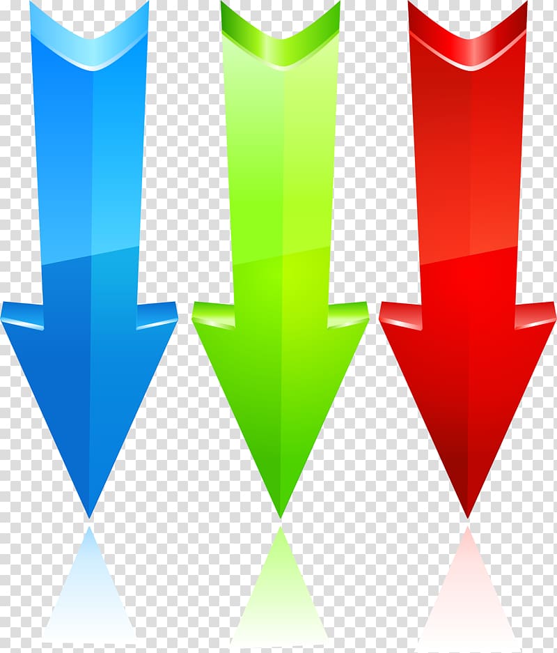 Arrow Euclidean , Straight down arrow transparent background PNG.