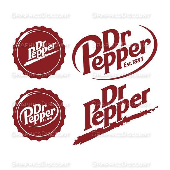 Unofficial Custom Dr Pepper Logo Design. Dr Pepper Clipart.