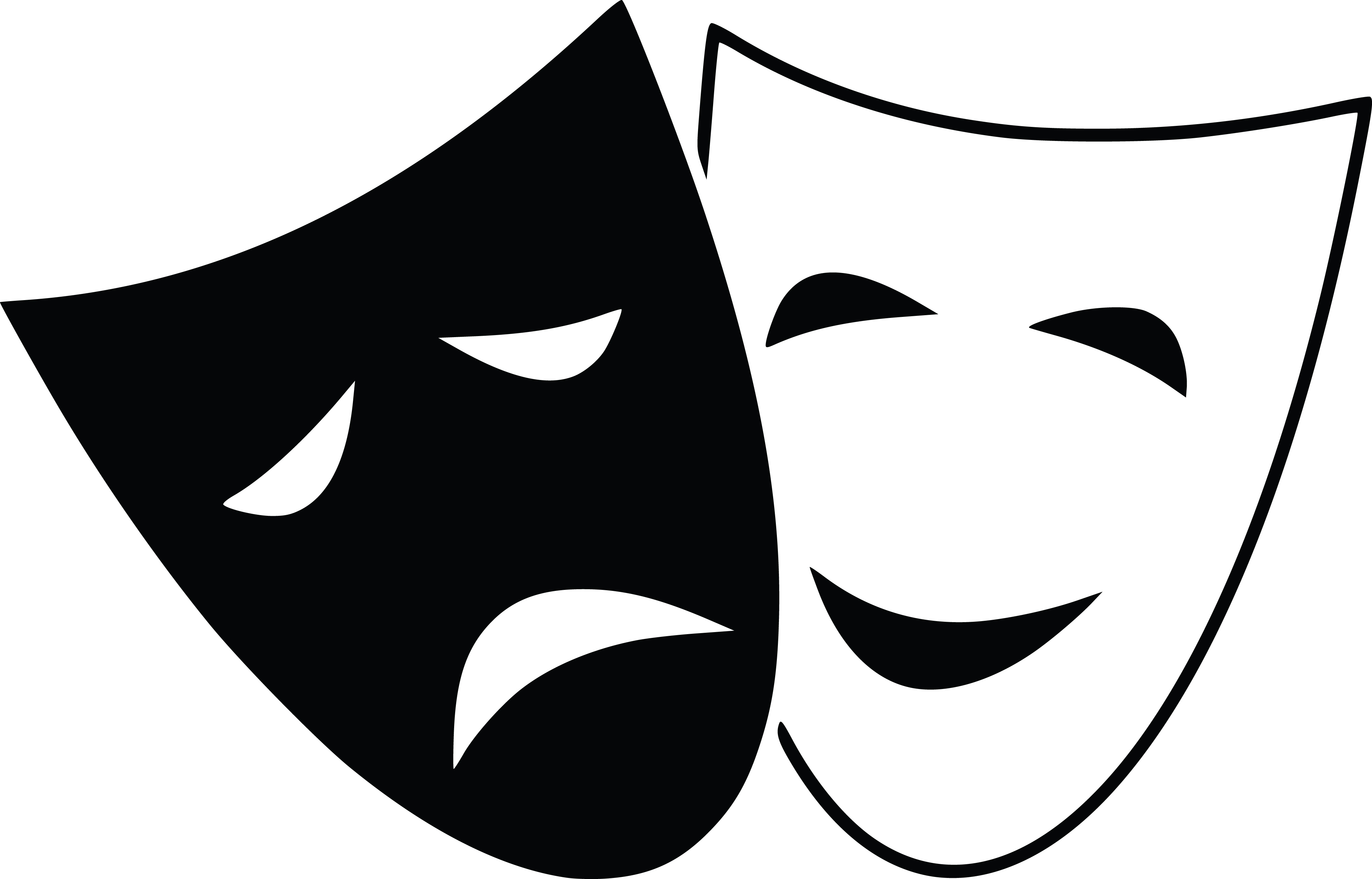 68 Drama Masks free clipart.