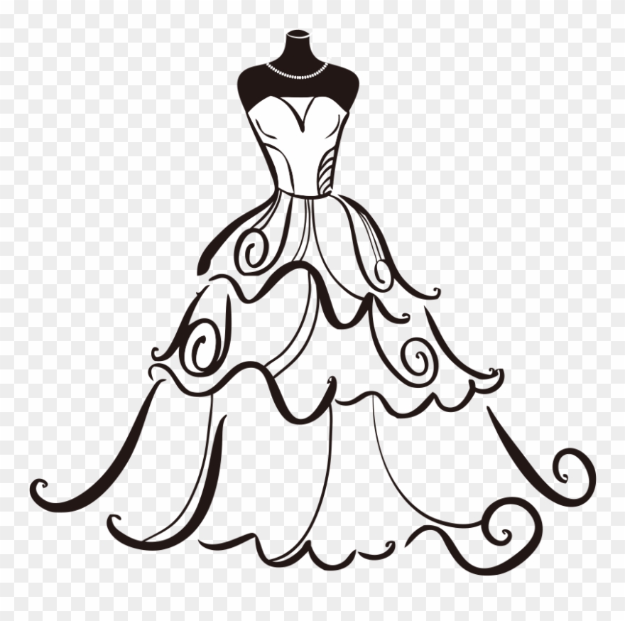 Banner Free Dress Bride Clip Art.