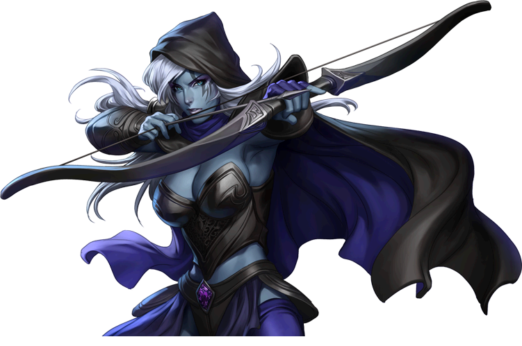 Drow ranger png 2 » PNG Image.