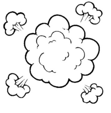 Dust cloud clipart.