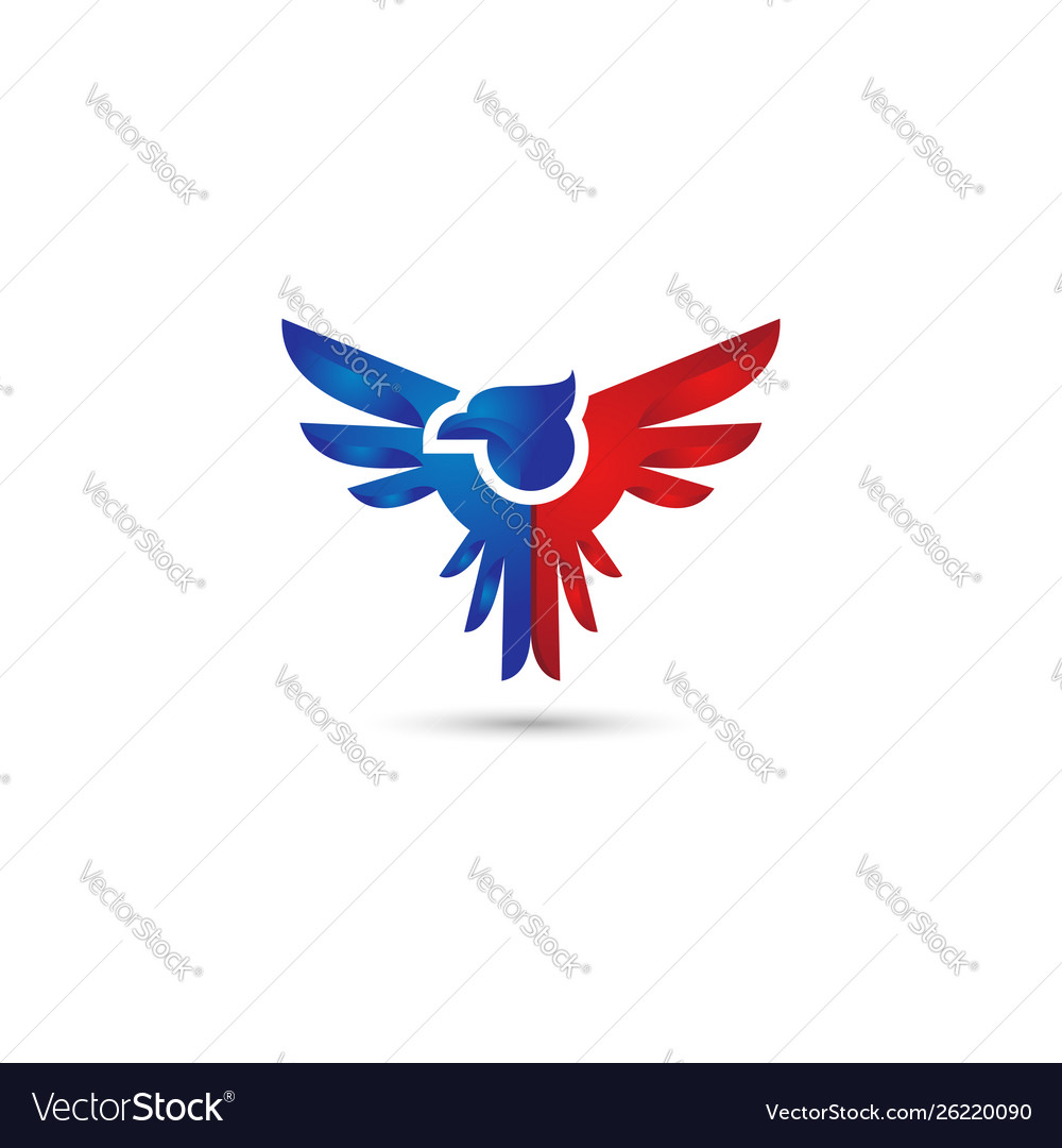 Eagle wings logo.