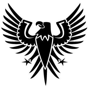 Eagle wings spread clipart black and white 4 » Clipart Station.