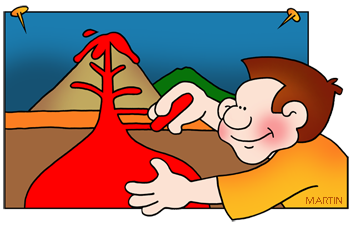 Earth Science Volcano Clipart.