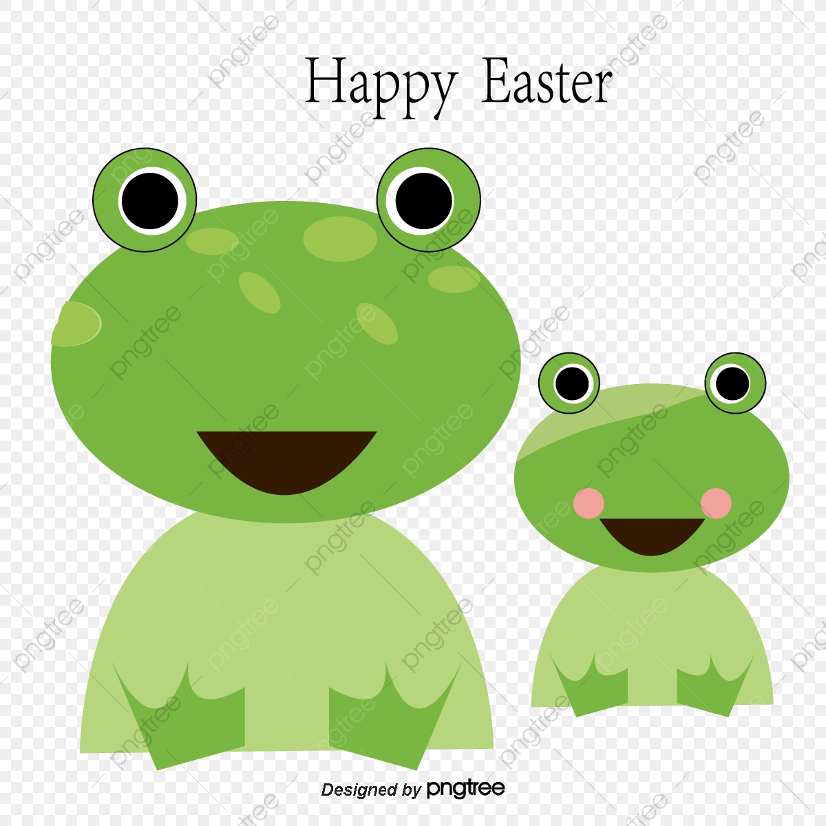 Cute Frog And Chick Vector, Frog Clipart, Cartoon Animals, Cartoon.