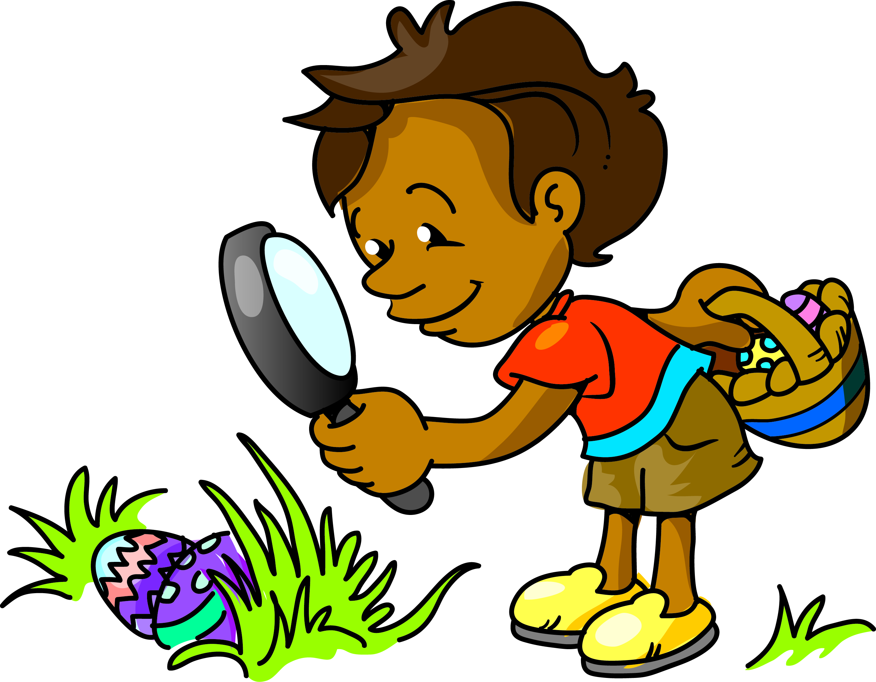 Easter Egg Hunt Clipart.