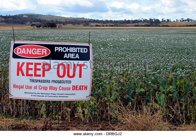 Warning Sign On Edge Field Stock Photos & Warning Sign On Edge.