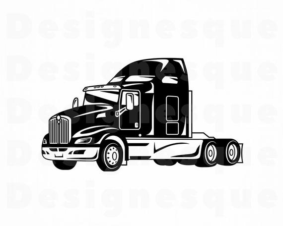 Truck Driver #8 SVG, Truck SVG, 18 Wheeler, Trucker, Truck Clipart, Truck  Files for Cricut, Truck Cut Files For Silhouette, Dxf, Png, Vector.