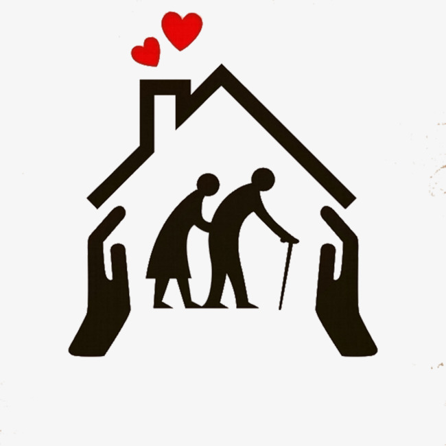 Caring clipart elderly care, Caring elderly care Transparent.