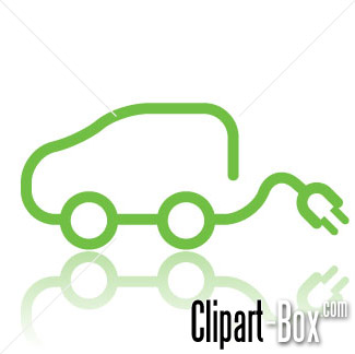 CLIPART ELECTRIC CAR.