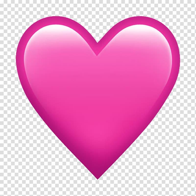 Pink heart , Emoji Heart Love Symbol, snapchat transparent.