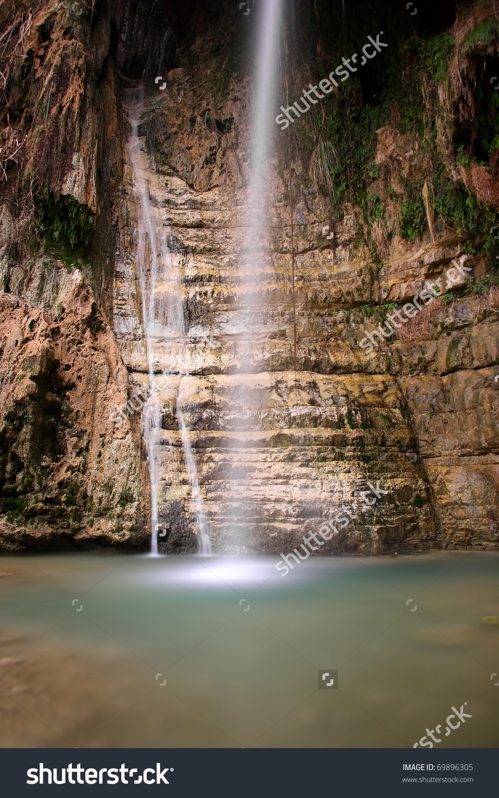 The David Waterfalls, Located In "En Gedi" Reservation, The Negev.