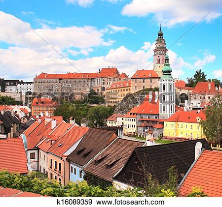 Stock Photograph of Cesky Krumlov, Czech Republic k16089359.