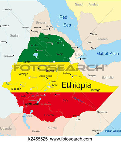 Stock Illustration of Ethiopia k2455525.