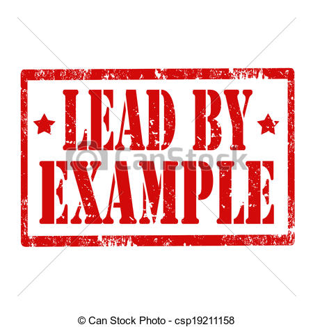 Clipart Vector of Lead By Example.