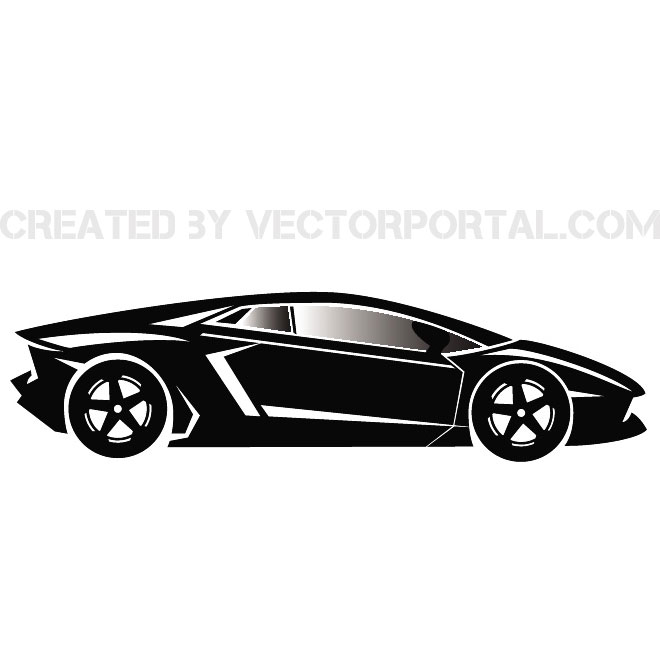 LUXURY CAR VECTOR IMAGE.