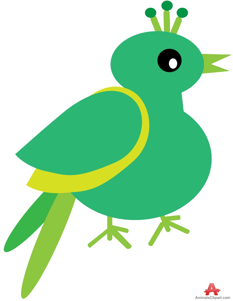 Exotic birds clipart.