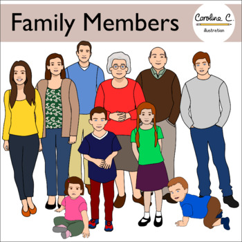 Family Members Clip Art.