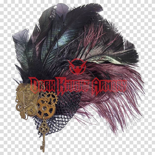 Steampunk Hat Fascinator Woman Punk subculture, Feather.