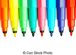 Felt pens clipart.