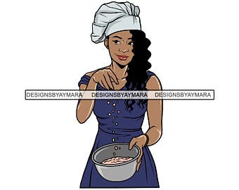 Female chef art.