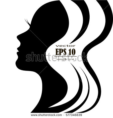 Woman Face Silhouette Images.