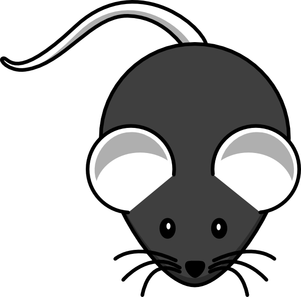 Gray Mouse Animal Clipart.