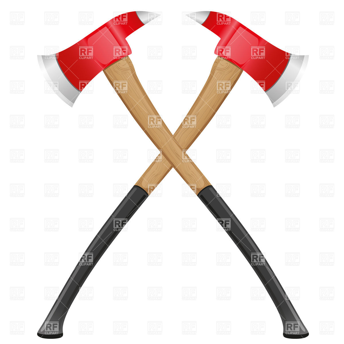 Firefighter axe Vector Image #19340.