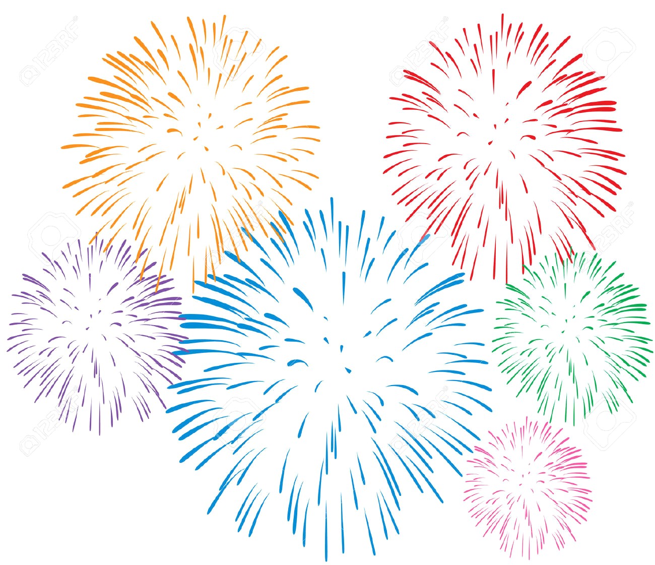 Fireworks clipart transparent background 1 » Clipart Station.