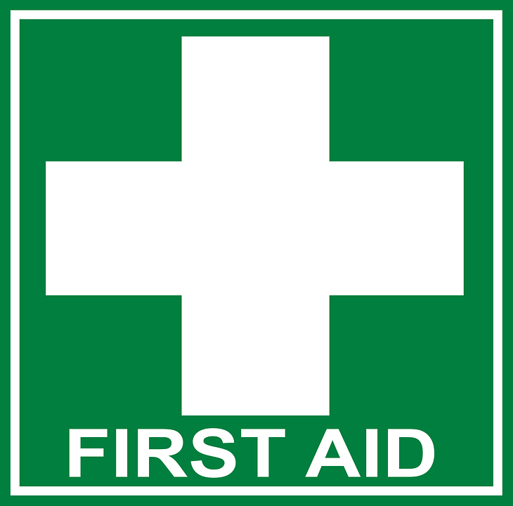 First Aid Help Cross.