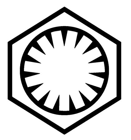 Amazon.com: Star Wars Force Awakens First Order Logo, Red.