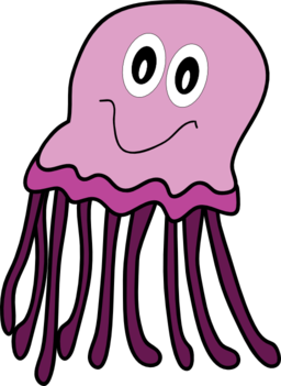 Purple Jellyfish Clipart.