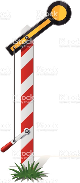 Railroad Semaphore stock vector art 120260873.