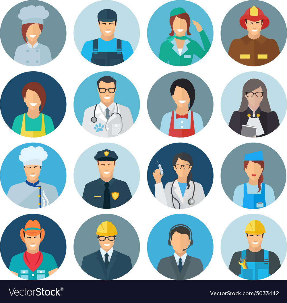 Profession Avatar Flat Icon.