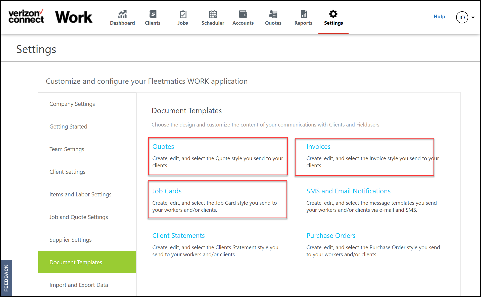 How do I update my document templates?.