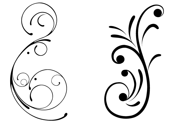 Vector flower clip art.