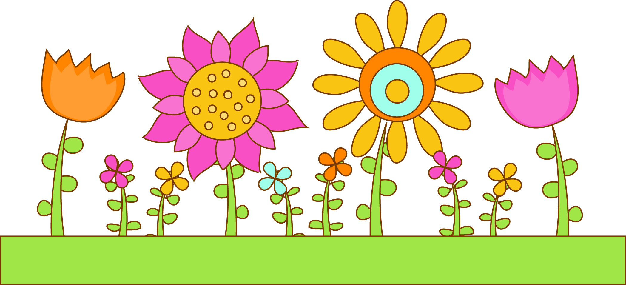 Flower bed clip art.