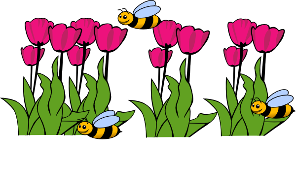 Green flower bed vector clipart png.