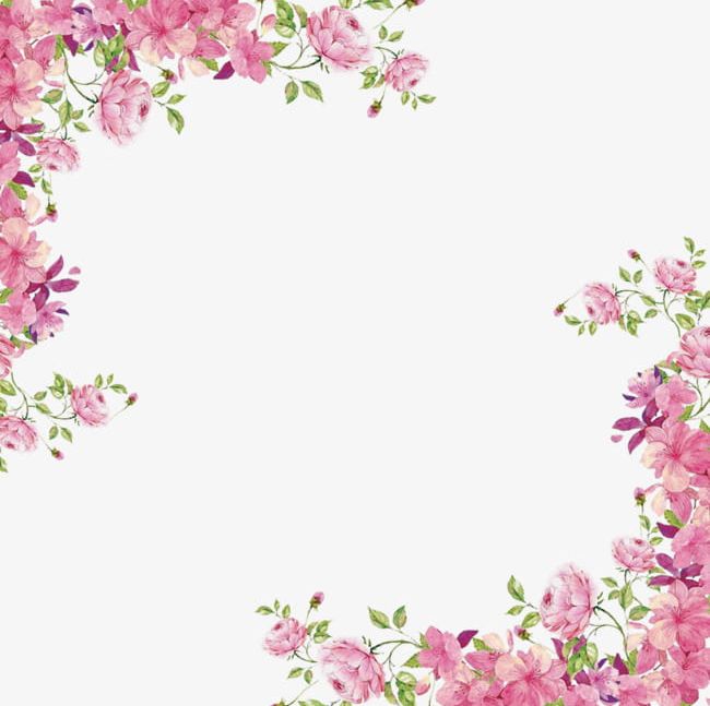 Flowers Borders PNG, Clipart, Borders Clipart, Corner.