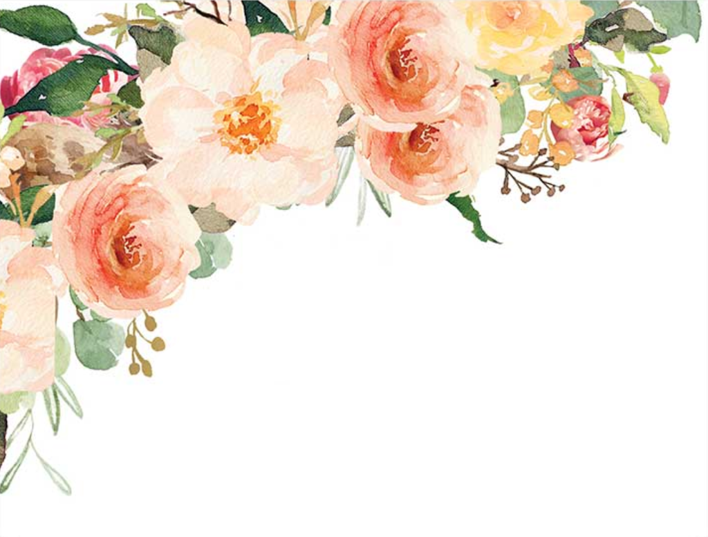 Wedding Flower Corner Border image.