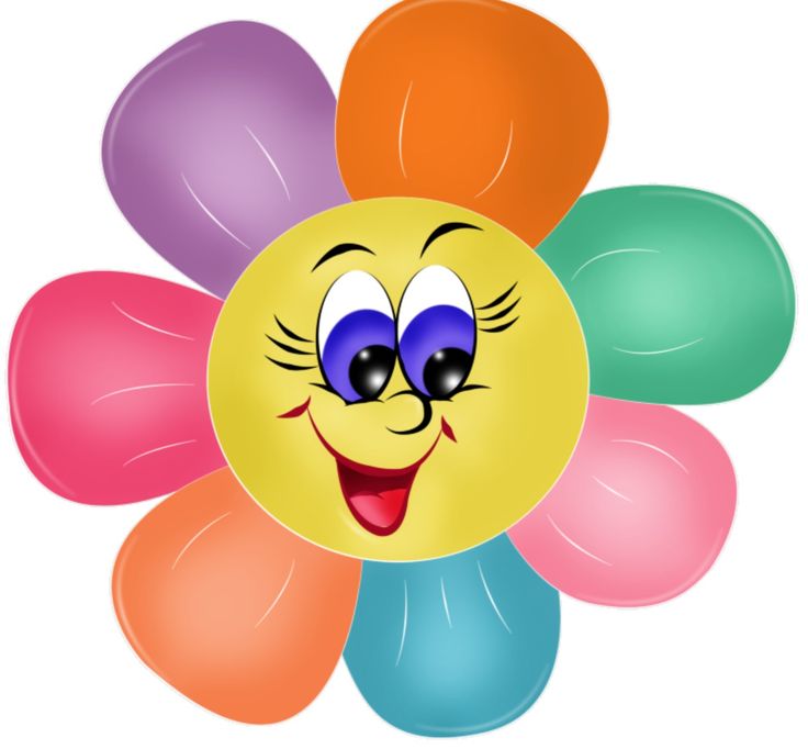 Flower Clipart With Face.