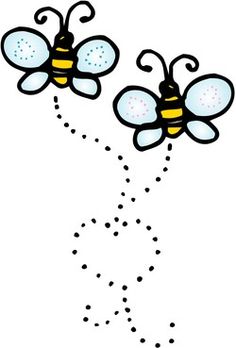 Honey Bee Clipart Image: Cartoon honey bee flying around.